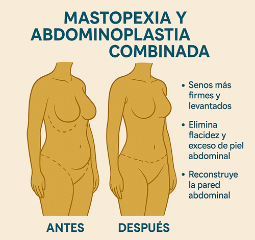 mastopexia abdominoplastia combo