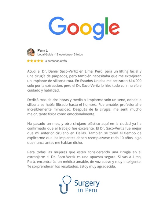 Opiniones reales surgeryinperu